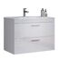 Waschbecken mit Unterschrank 'Devon' weiß Hochglanz 81 x 59 x 47 cm