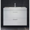 Waschbecken mit Unterschrank 'Devon' weiß Hochglanz 81 x 59 x 47 cm
