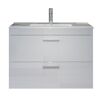Waschbecken mit Unterschrank 'Devon' weiß Hochglanz 81 x 59 x 47 cm