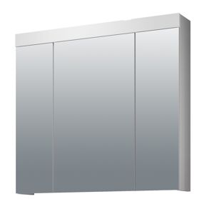 Spiegelschrank 'Devon' weiß Hochglanz 80 x 75 x 16 cm