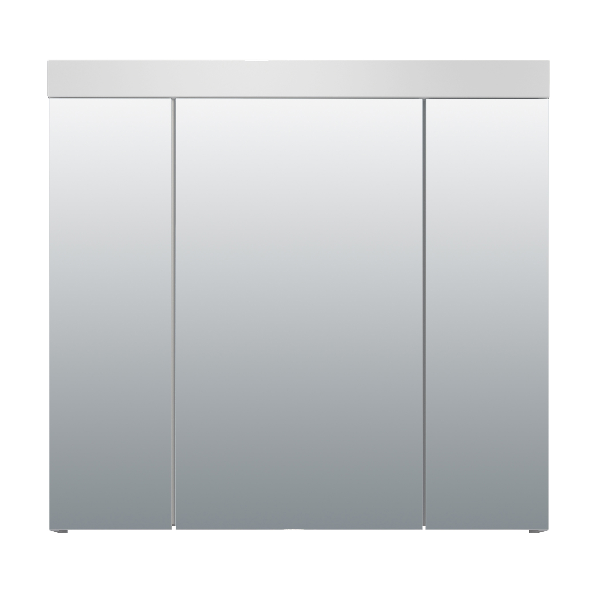 Spiegelschrank 'Devon' weiß Hochglanz 80 x 75 x 16 cm