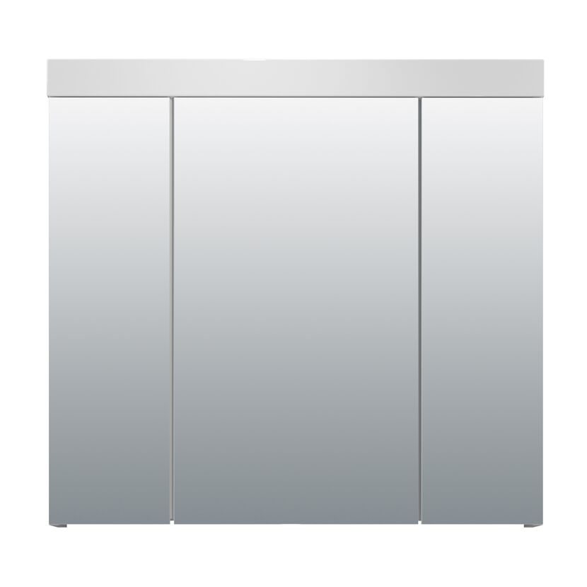 Spiegelschrank 'Devon' weiß Hochglanz 80 x 75 x 16 cm