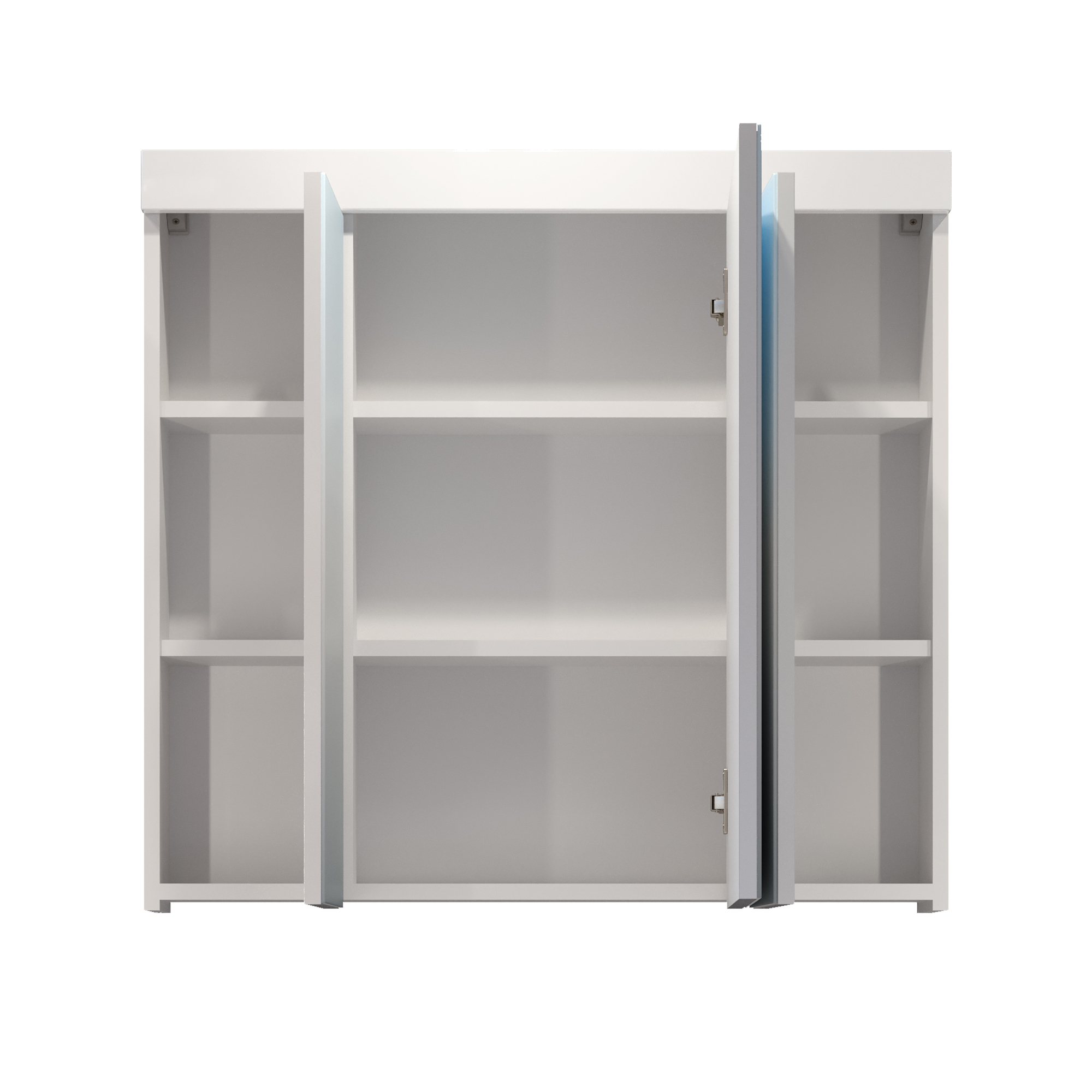 Spiegelschrank 'Devon' weiß Hochglanz 80 x 75 x 16 cm