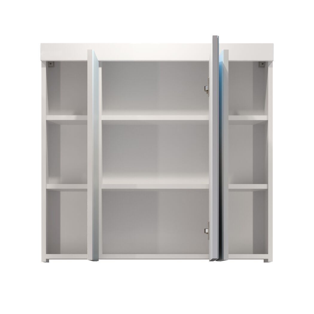 Spiegelschrank 'Devon' weiß Hochglanz 80 x 75 x 16 cm