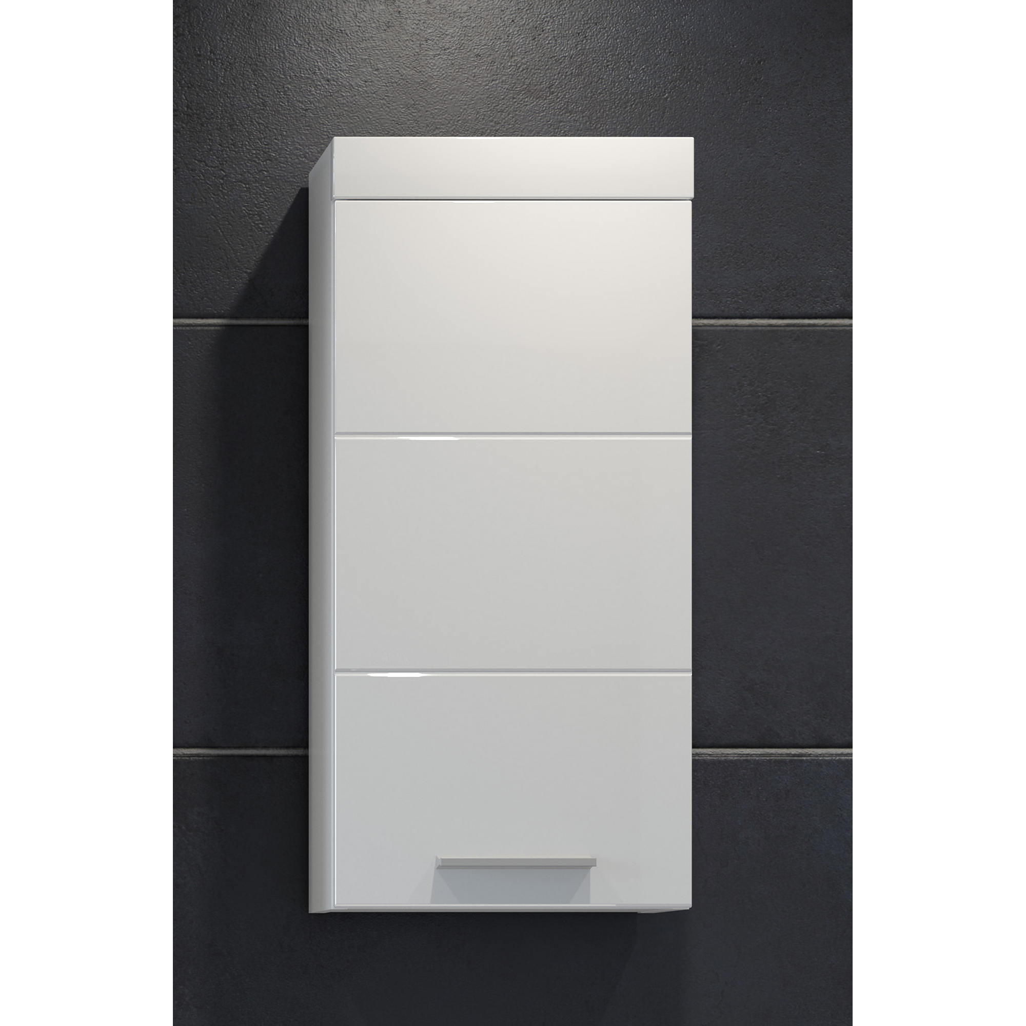 Hängeschrank 'Devon' weiß Hochglanz 35 x 75 x 16 cm