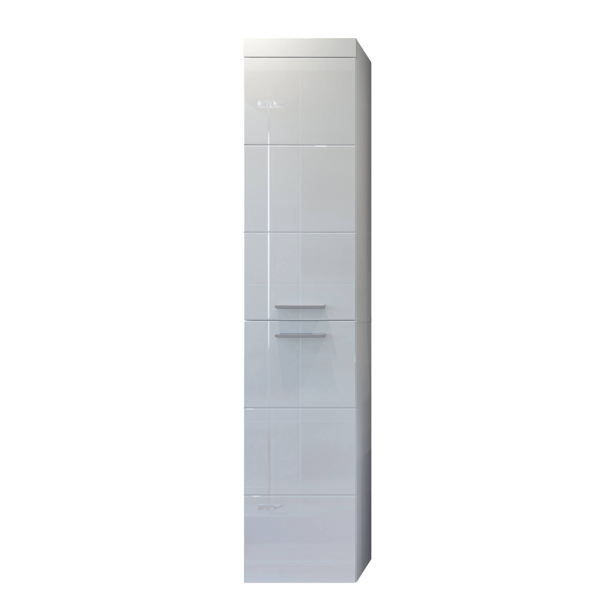 Hochschrank 'Devon' weiß Hochglanz 35 x 170 x 33 cm