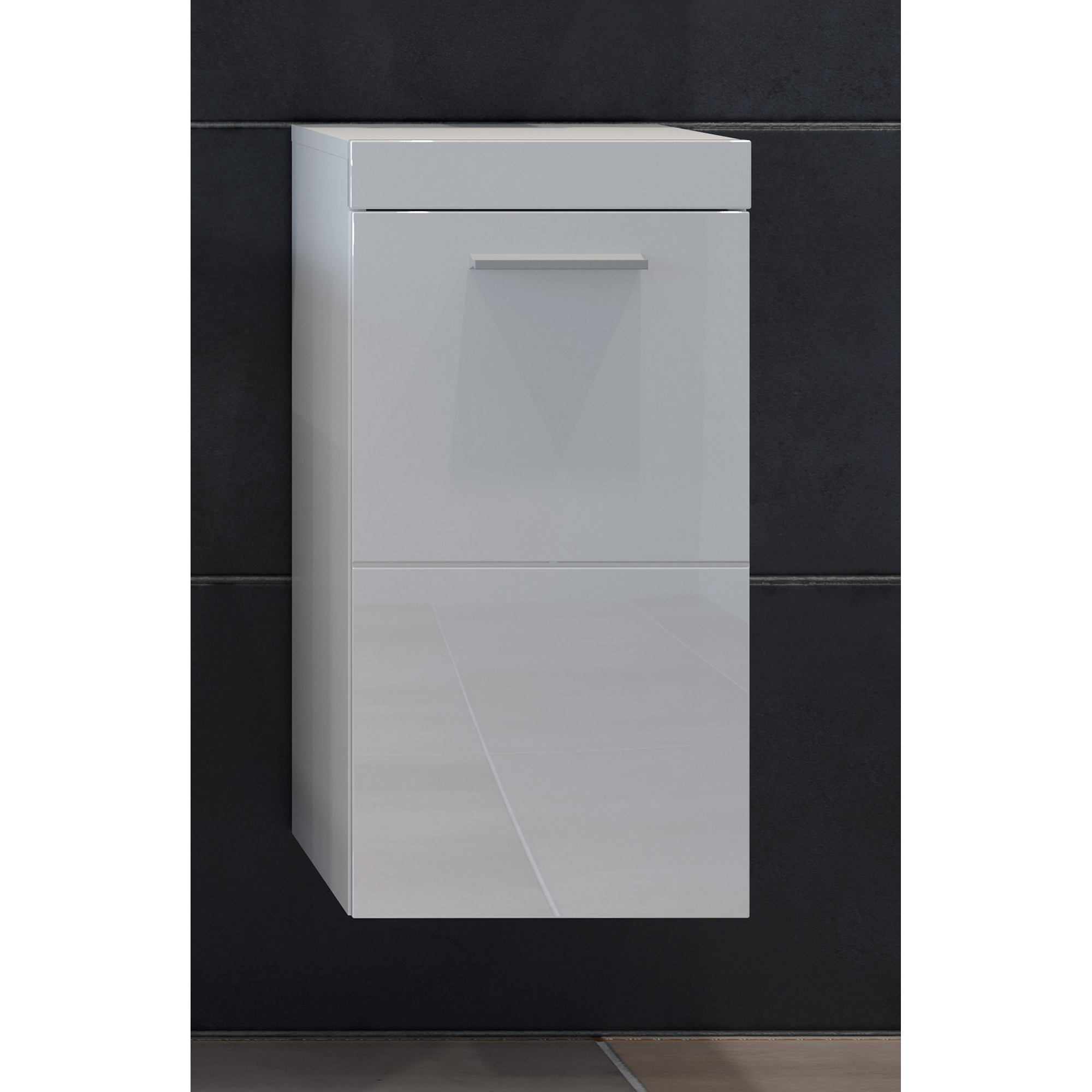 Hängeschrank 'Devon' weiß Hochglanz 35 x 68 x 33 cm