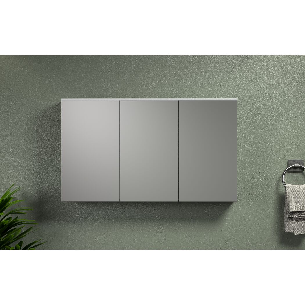 Spiegelschrank 'Synnax' weiß 120 x 70 x 17 cm