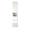 Hochschrank 'Wons' weiß Hochglanz 37 x 192 x 31 cm