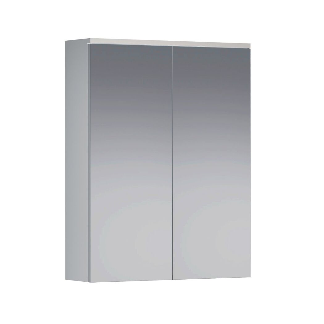 Spiegelschrank 'Wons' weiß Hochglanz 60 x 78 x 18 cm
