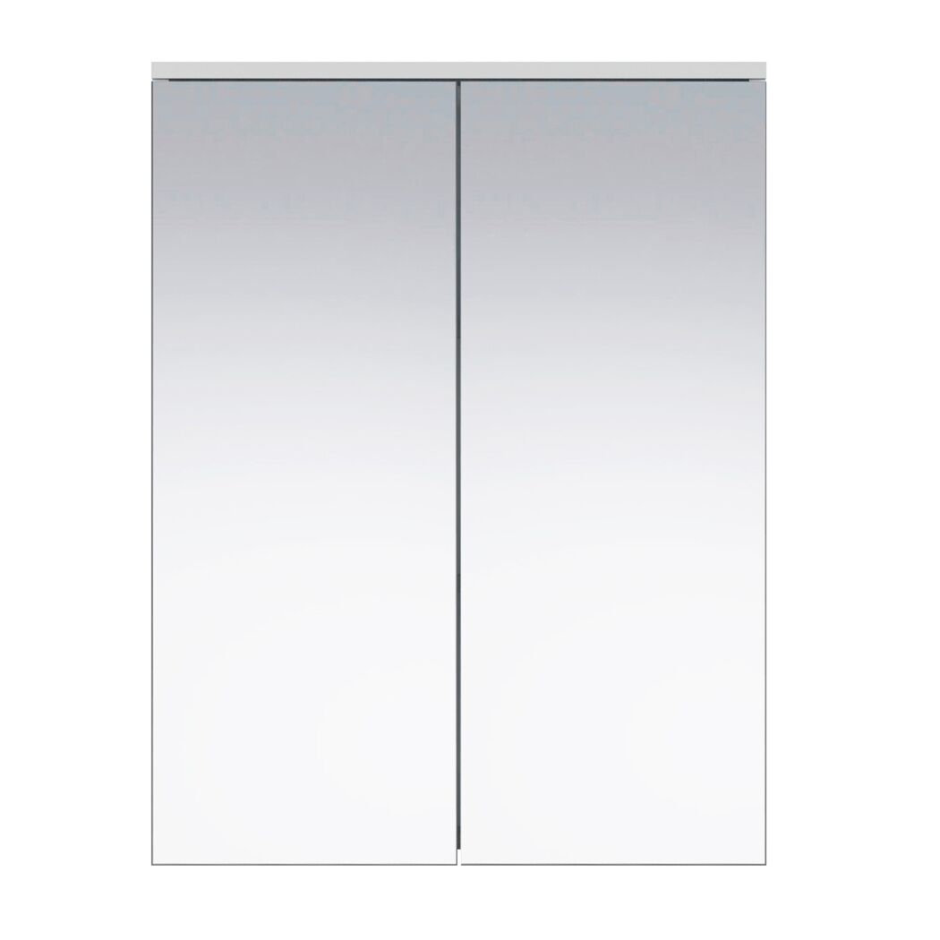 Spiegelschrank 'Wons' weiß Hochglanz 60 x 78 x 18 cm