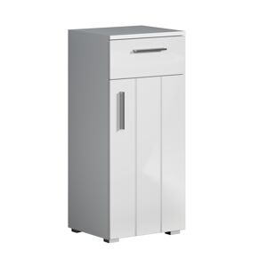 Standschrank 'Wons' weiß Hochglanz 37 x 83 x 31 cm