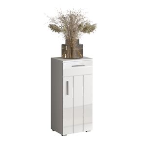 Standschrank 'Wons' weiß Hochglanz 37 x 83 x 31 cm