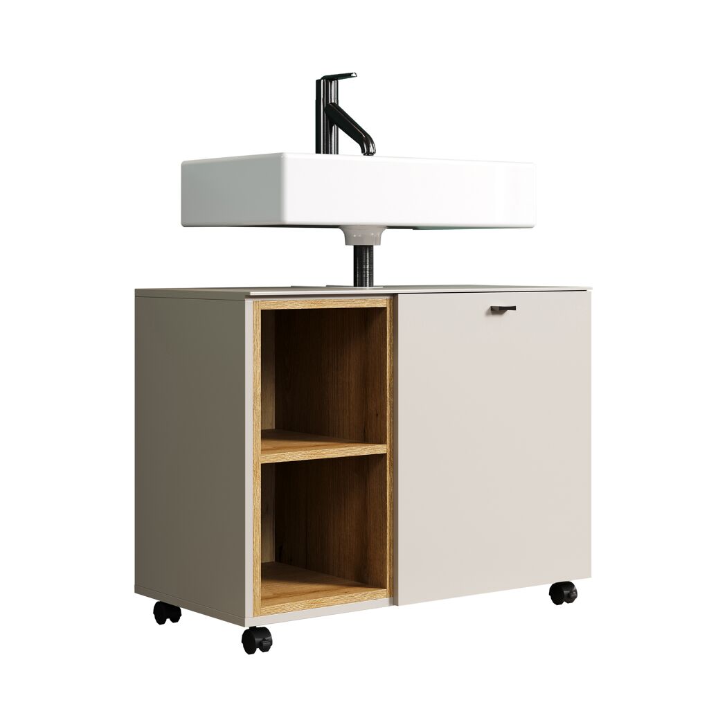 Waschbeckenunterschrank 'Sao Paulo' Kaschmir 80 x 64 x 42 cm