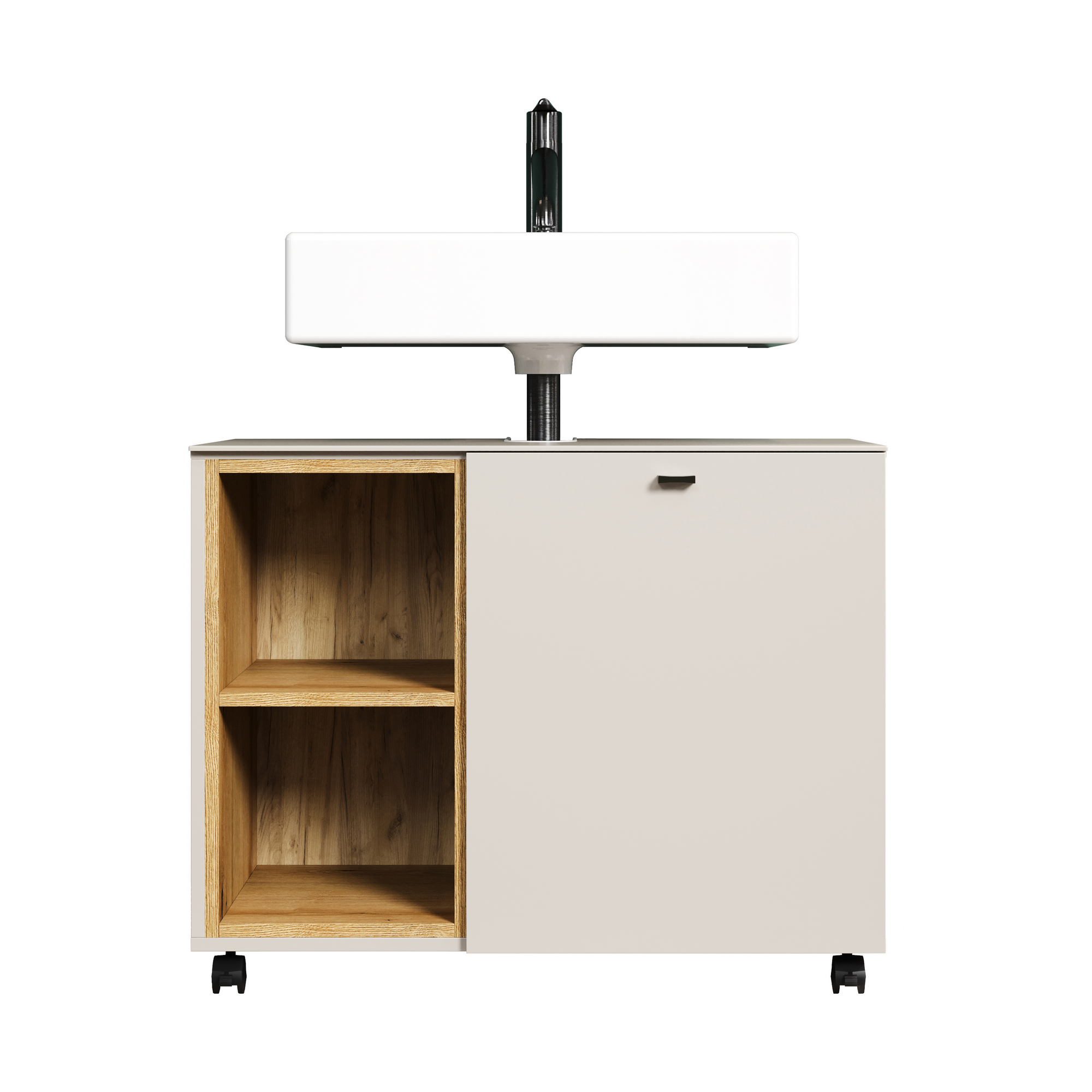 Waschbeckenunterschrank 'Sao Paulo' Kaschmir 80 x 64 x 42 cm