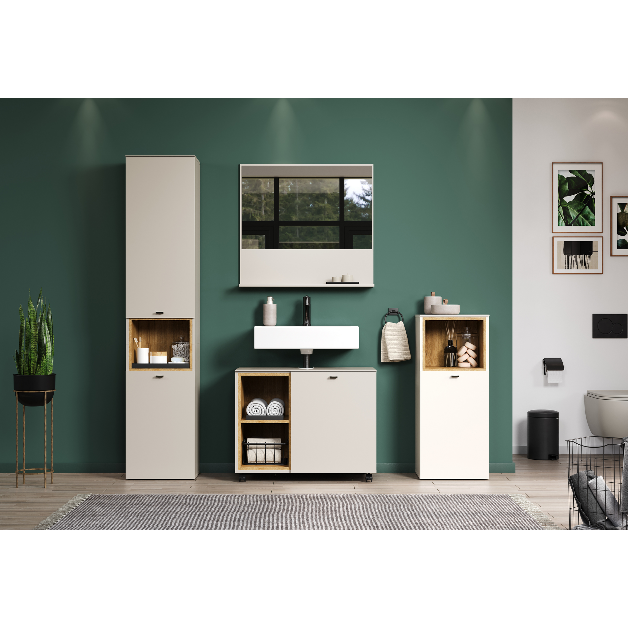 Standschrank 'Sao Paulo' Kaschmir 40 x 95 x 31 cm