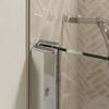 Duschkabine 'Elana 2.0' mit Eckeinstieg aluminiumfarben 100 x 100 x 200 cm