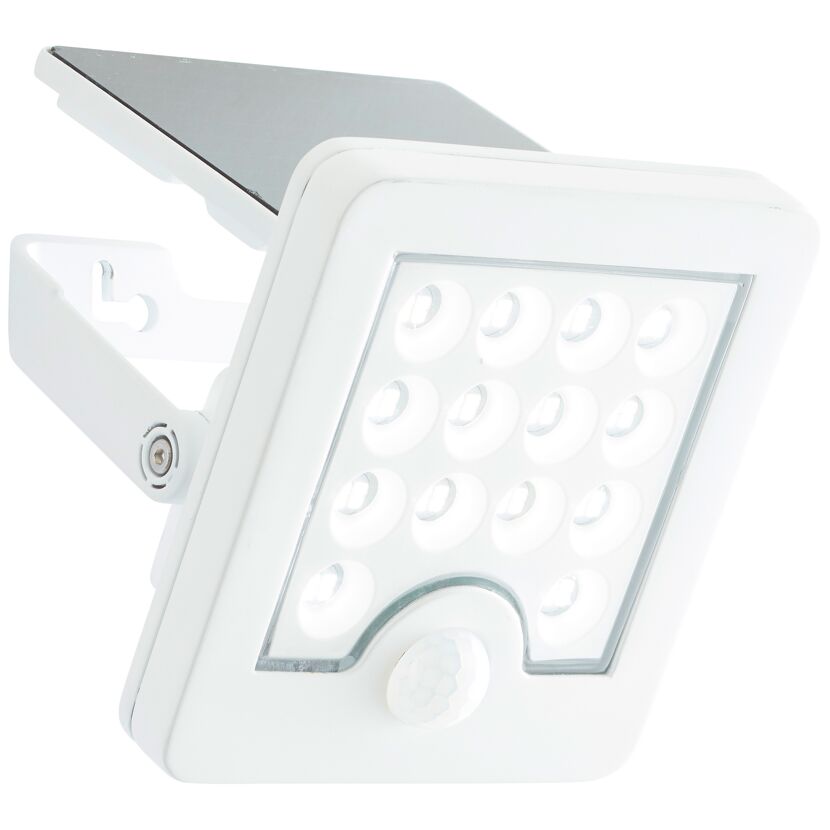 Solar-LED-Außenwandleuchte 'Luton' mit Bewegungsmelder 12 x 5,4 x 13 cm weiß
