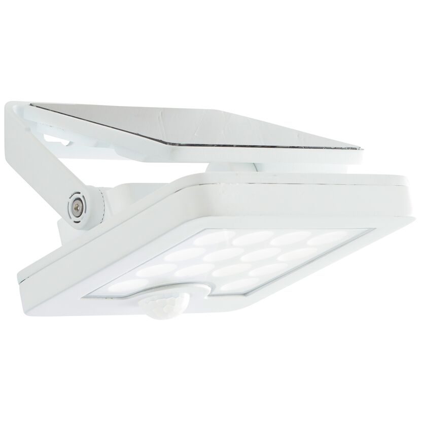 Solar-LED-Außenwandleuchte 'Luton' mit Bewegungsmelder 12 x 5,4 x 13 cm weiß