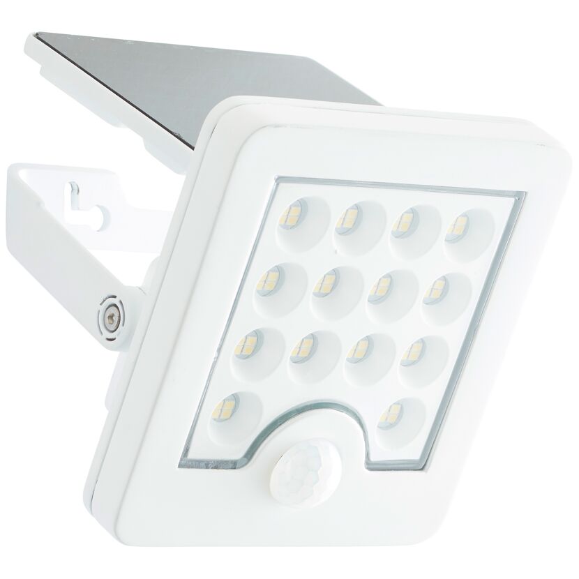 Solar-LED-Außenwandleuchte 'Luton' mit Bewegungsmelder 12 x 5,4 x 13 cm weiß