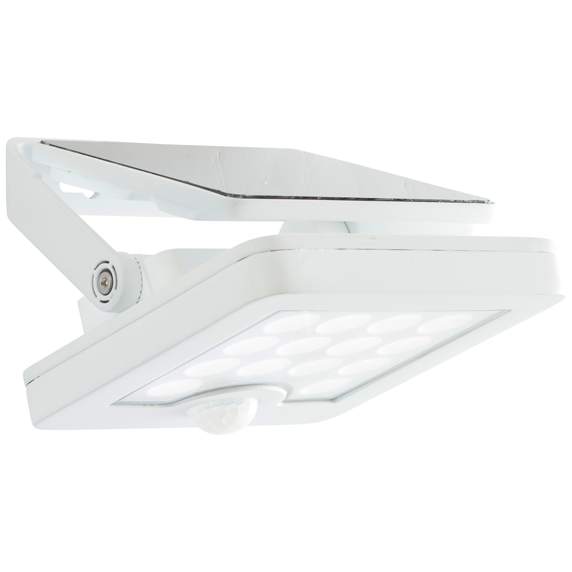 Solar-LED-Außenwandleuchte 'Luton' mit Bewegungsmelder 12 x 5,4 x 13 cm weiß