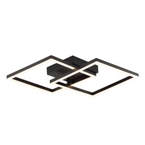 LED-Deckenleuchte 'Kaleo' 40,5 x 40,5 cm schwarz 18 W