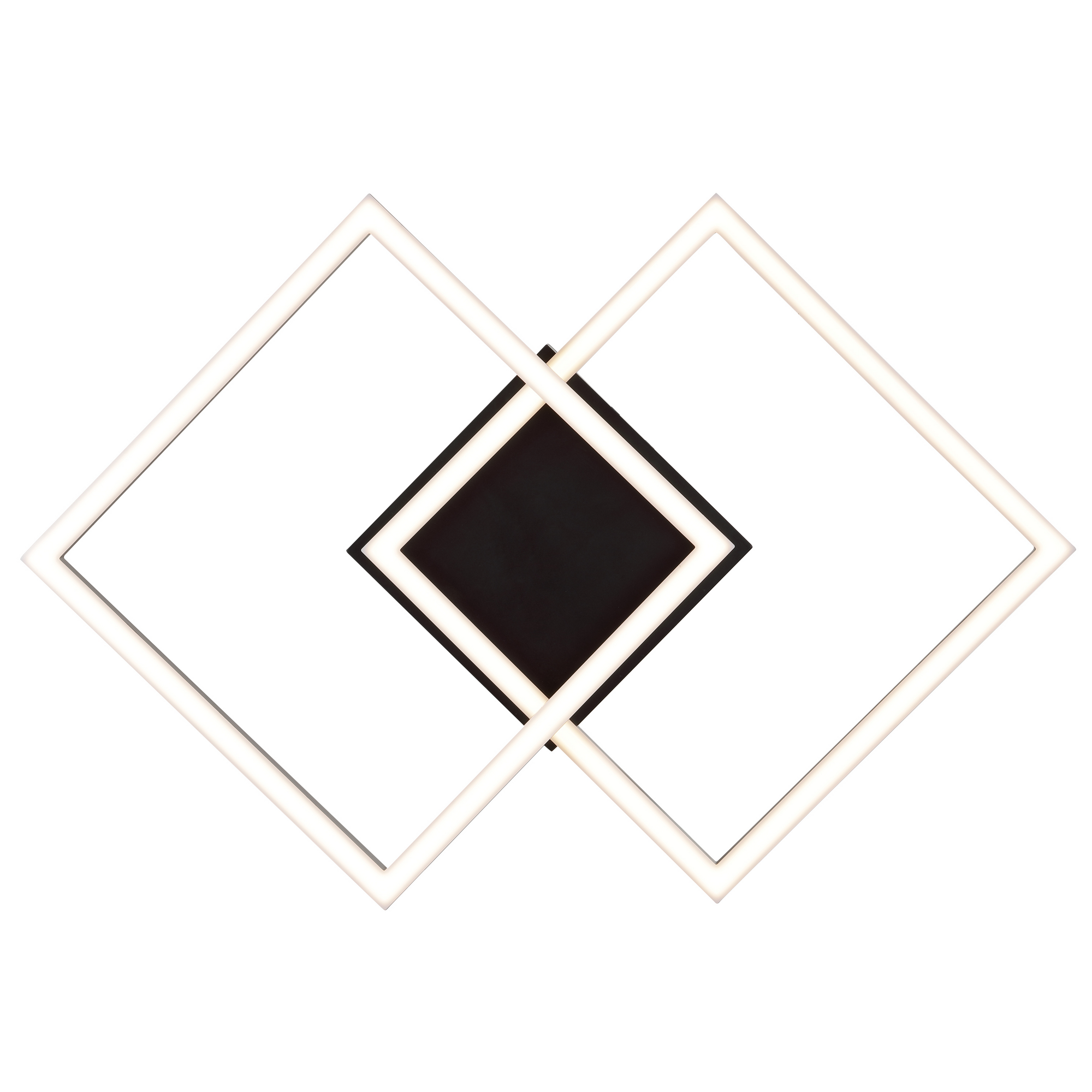 LED-Deckenleuchte 'Kaleo' 40,5 x 40,5 cm schwarz 18 W