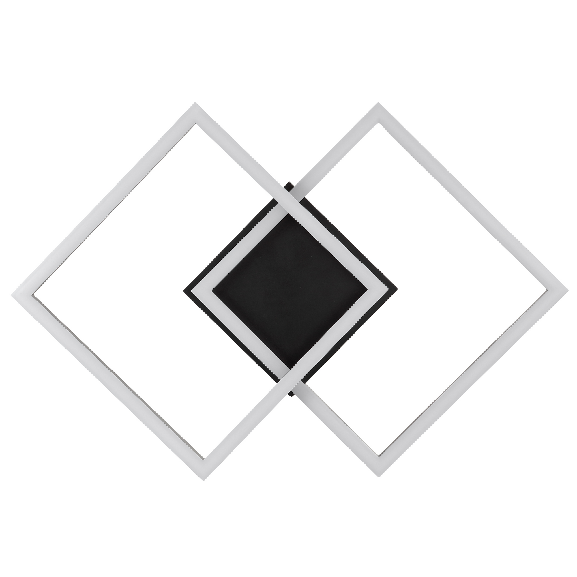 LED-Deckenleuchte 'Kaleo' 40,5 x 40,5 cm schwarz 18 W