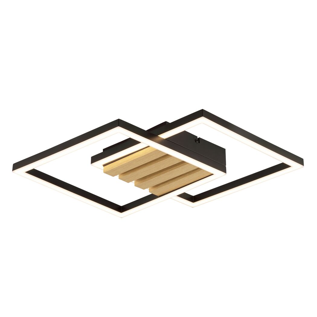 LED-Deckenleuchte 'Kaleo' 3400 lm warmweiß 37,5 x 5,3 x 37,5 cm