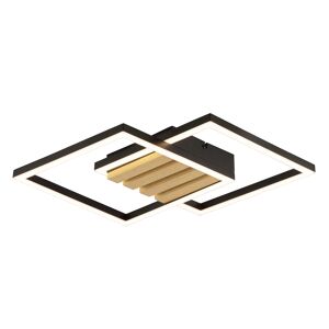 LED-Deckenleuchte 'Kaleo' 37,5 x 37,5 cm Holz 30 W