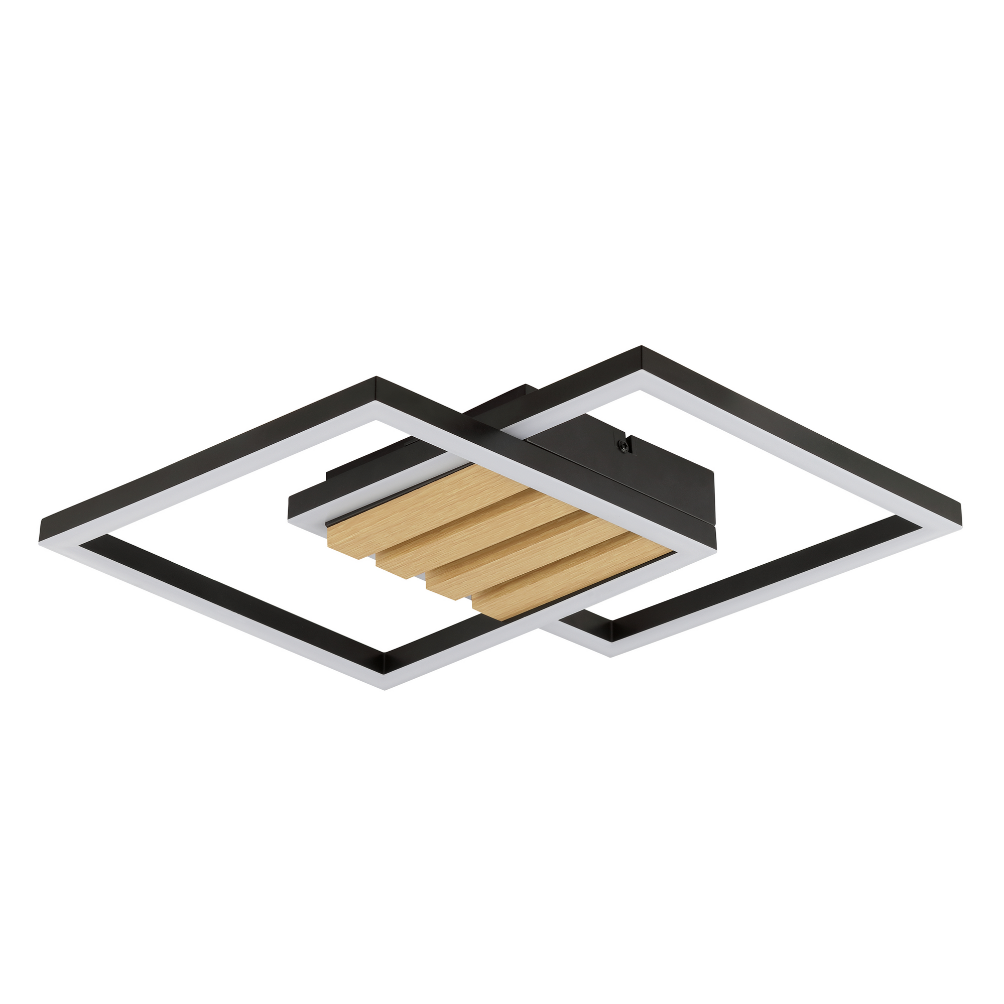 LED-Deckenleuchte 'Kaleo' 37,5 x 37,5 cm Holz 30 W