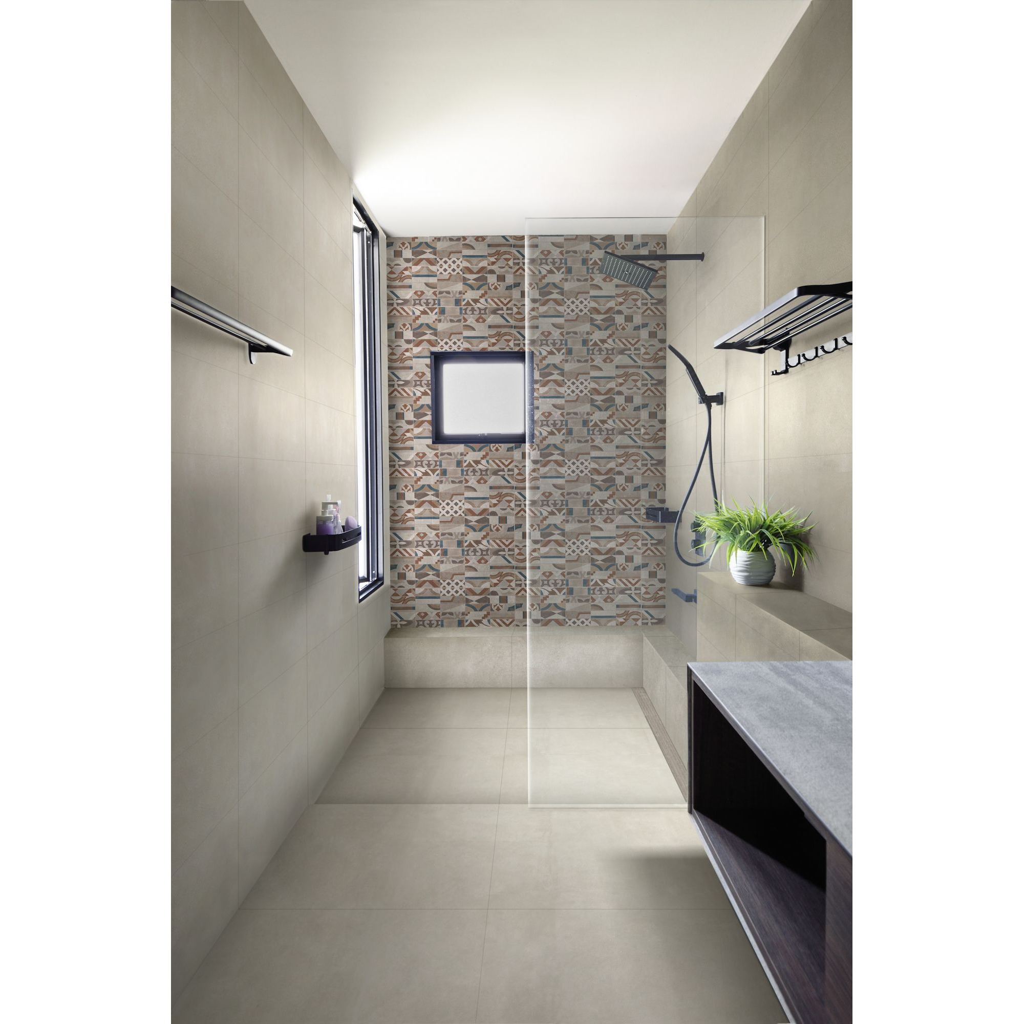 Bodenfliese 'Raw' Feinsteinzeug beige 30 x 60 x 0,85 cm