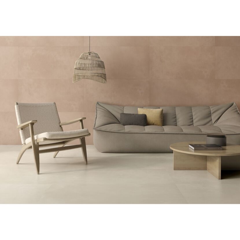 Bodenfliese 'Flow' Feinsteinzeug beige 60 x 120 x 0,9 cm
