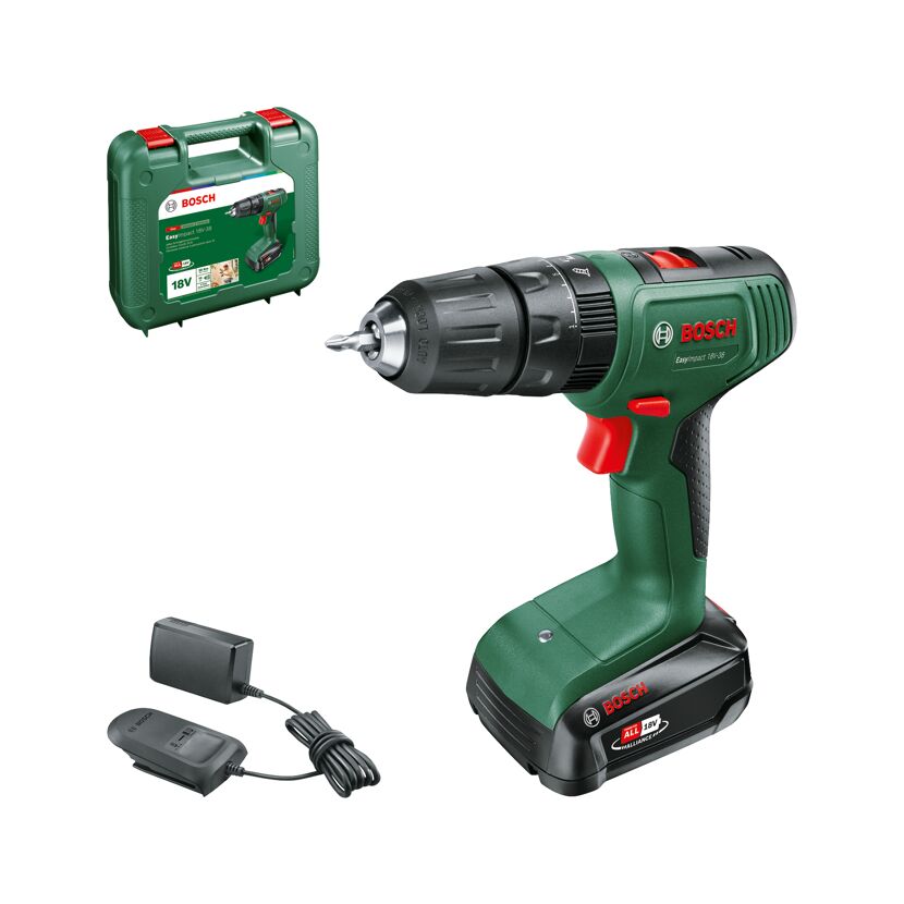 Akku-Bohrschrauber 'EasyImpact 18V-38' 18 V mit Akku und Ladegerät