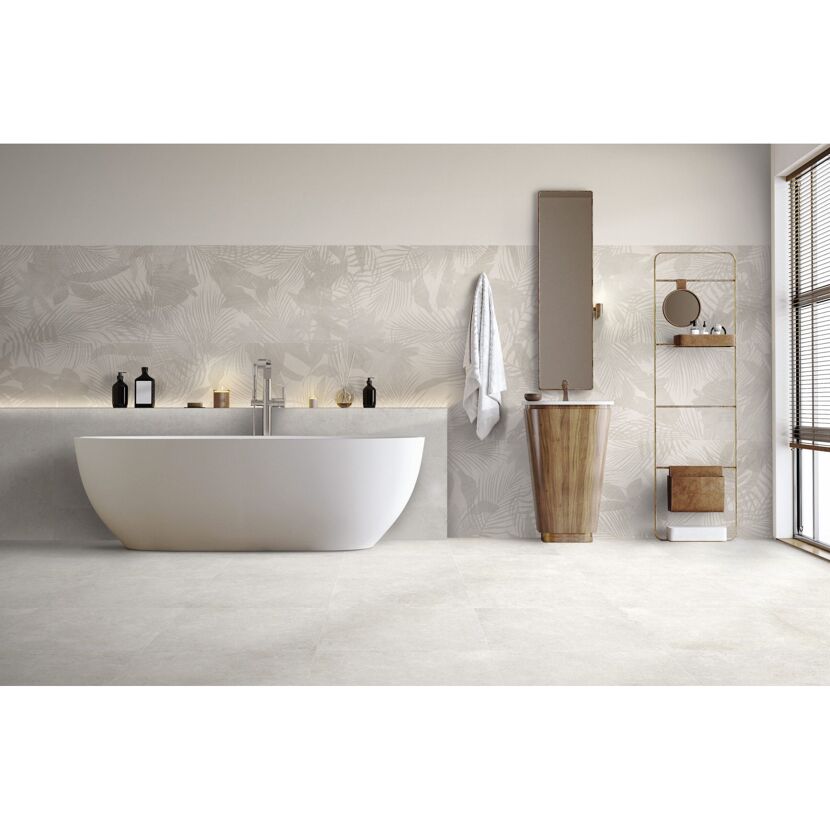 Bodenfliese 'Forma' Feinsteinzeug hellbeige 60 x 60 x 0,95 cm