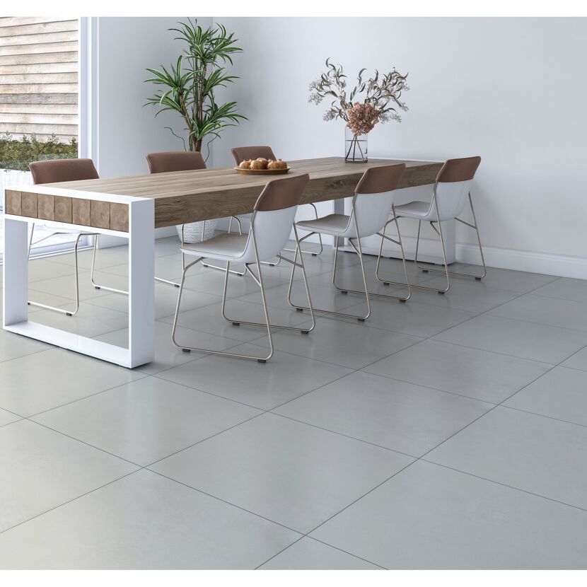 Bodenfliese 'Raw' Feinsteinzeug taupe 60 x 60 x 0,85 cm