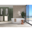 Bodenfliese 'Silva' Feinsteinzeug beige/grau 8 x 40 x 0,85 cm