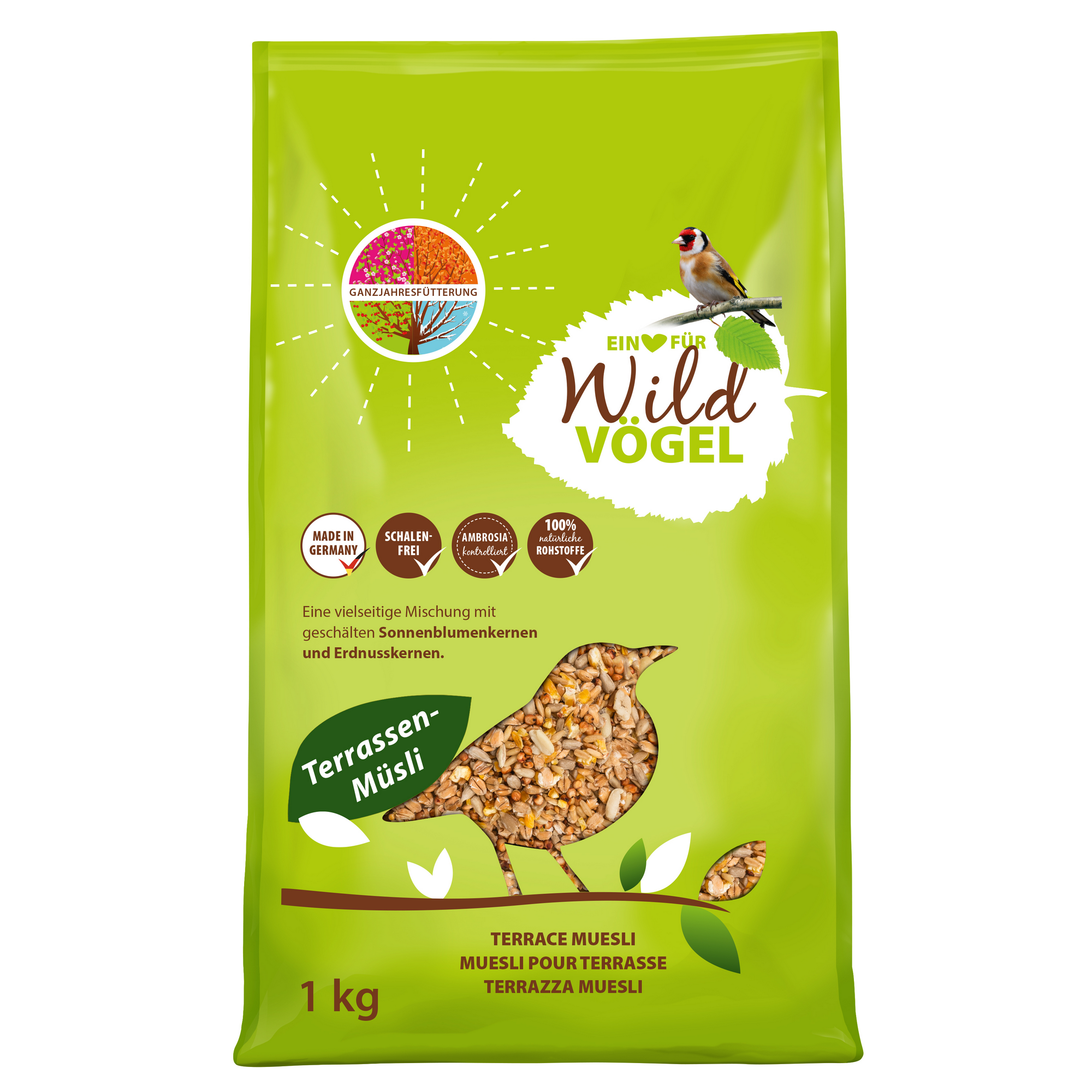 Wildvogelfutter 'Terrassenmüsli' 1 kg