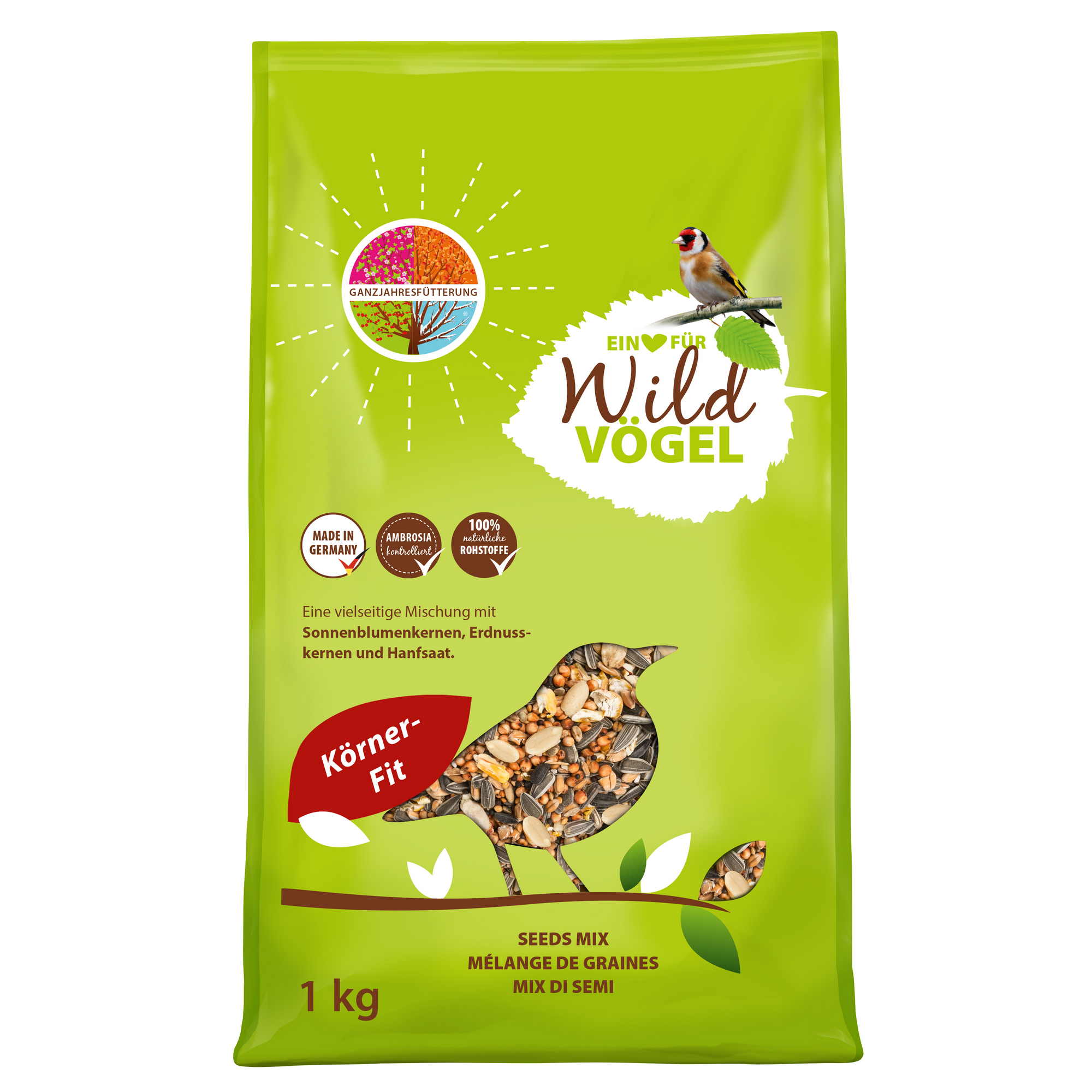 Wildvogelfutter 'Körnerfit' 1 kg