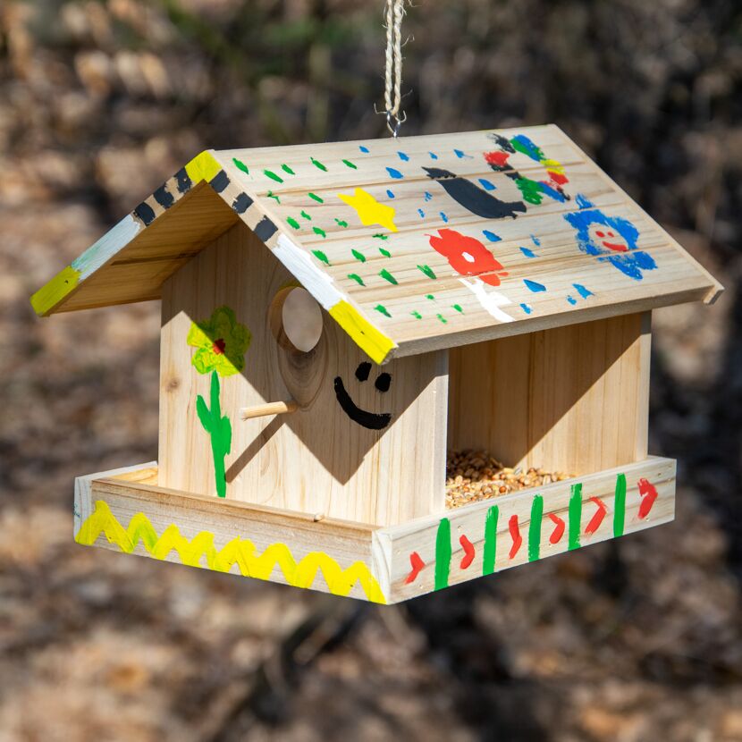Vogelfutterhaus 19,5 x 19,5 x 26,5 cm