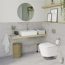 Toilettenpapierhalter 'Noa' Zink nickelfarben