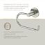 Toilettenpapierhalter 'Noa' Zink nickelfarben