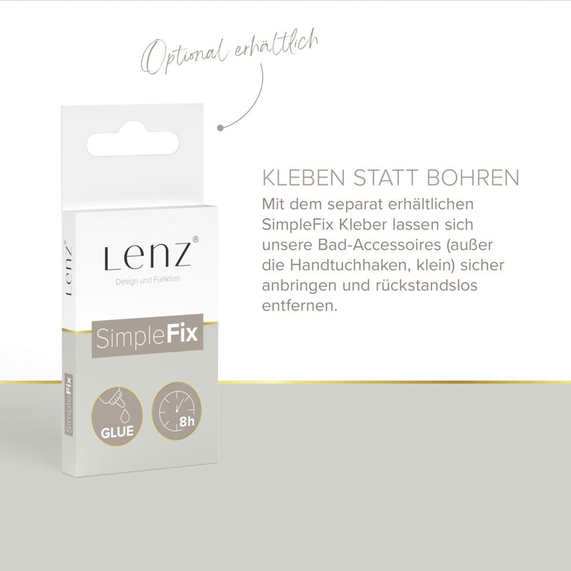 Toilettenpapierhalter 'Noa' Zink nickelfarben