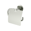 Toilettenpapierhalter mit Deckel 'Noa' Zink nickelfarben