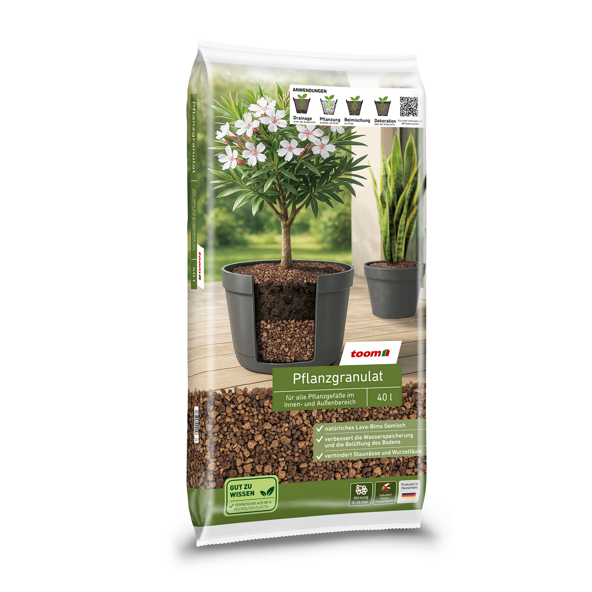Pflanzgranulat 5-16 mm Lava-Bims Gemisch 40 l