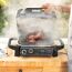 Elektro-Outdoor-Grill und Smoker 'Woodfire' schwarz 2400 W 46 x 34 x 46 cm