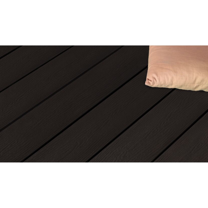 Terrassendiele 'Massiv' WPC graubraun 600 x 14,5 x 20 cm