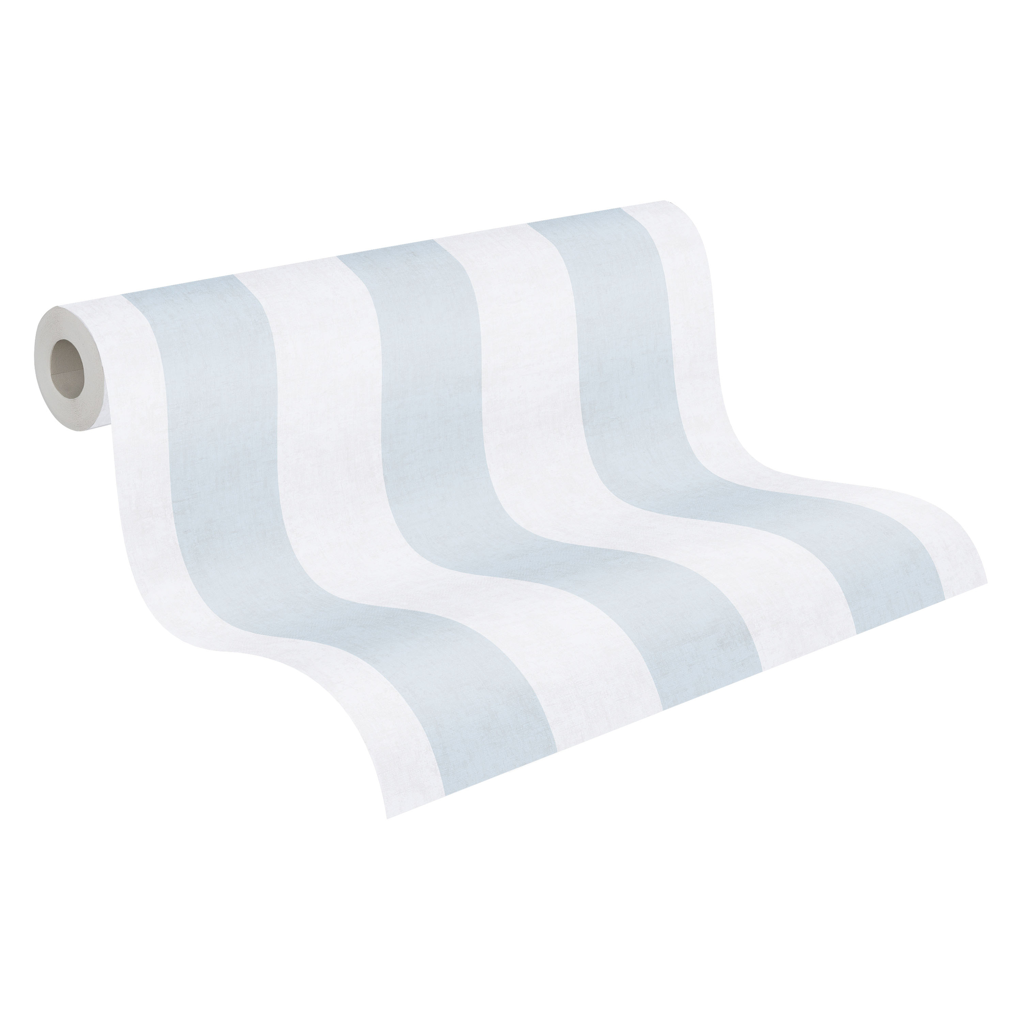 Vliestapete 'Lilly & Luis' Streifen blau 0,53 x 10,05 m