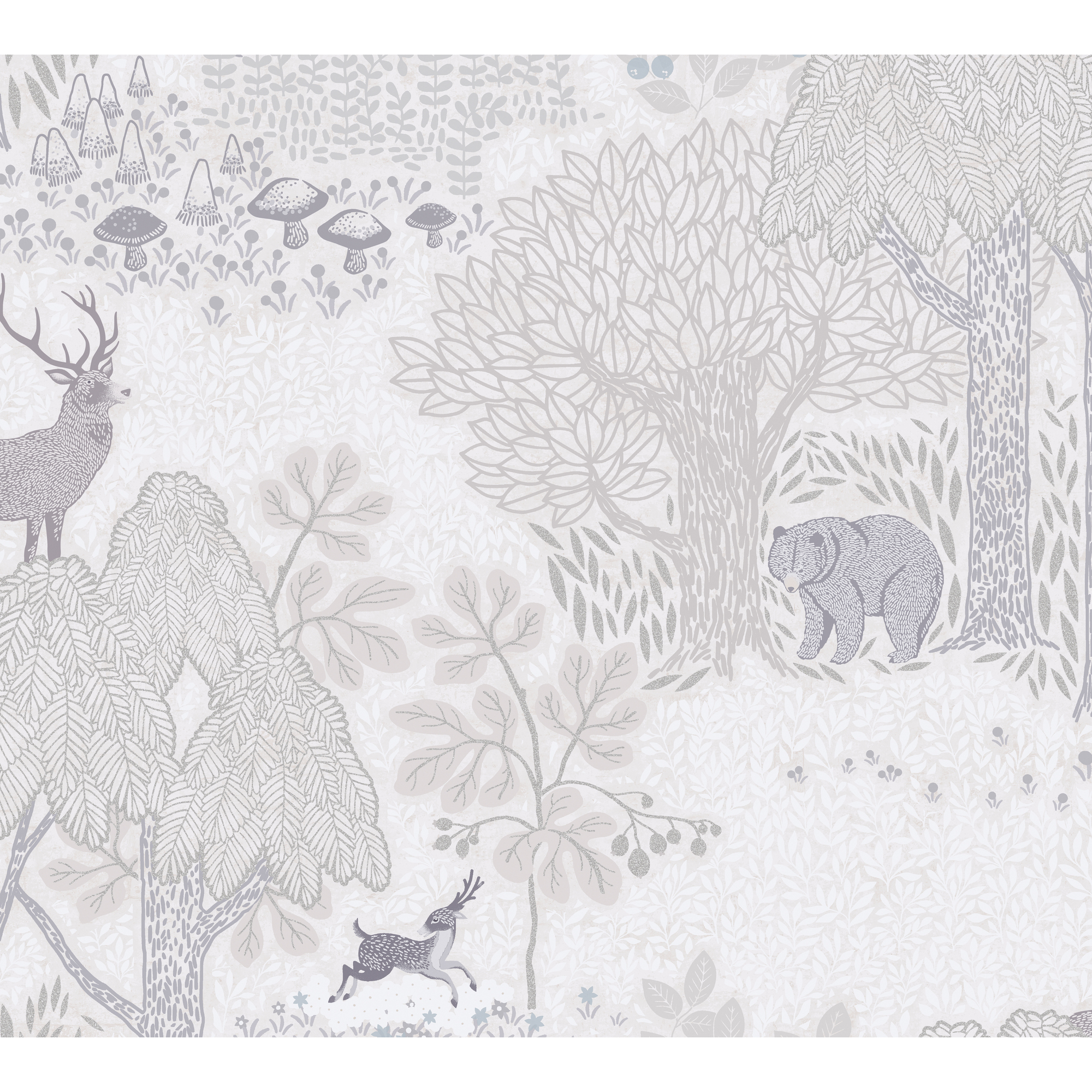 Vliestapete 'Lilly & Luis' Wald beige 0,53 x 10,05 m