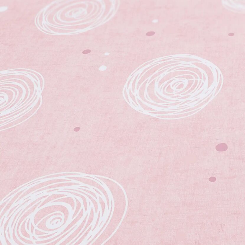 Vliestapete 'Lilly & Luis' Kreise rosa 0,53 x 10,05 m